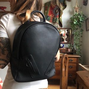 Skinnydip London black faux leather backpack